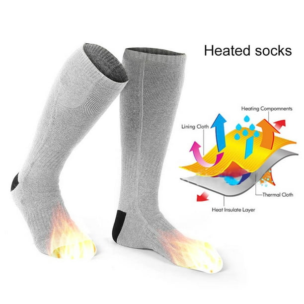 Calcetines térmicos para hombre/mujer calcetines eléctricos de