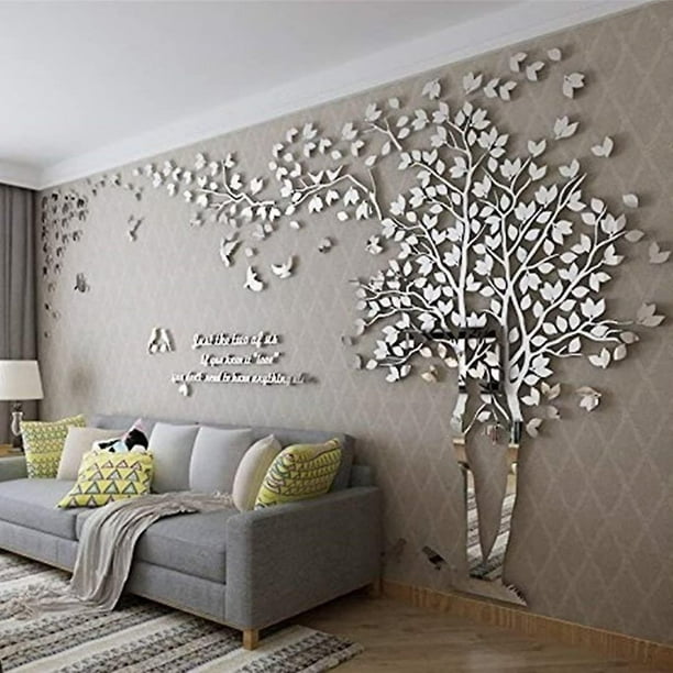 1pc Pájaros Pegatinas de pared extraíbles 3d pájaros flores pegatina vinilo  pared arte decoración para niños dormitorio sala de estar sala de estar  sala de 362 * 244 pulgadas