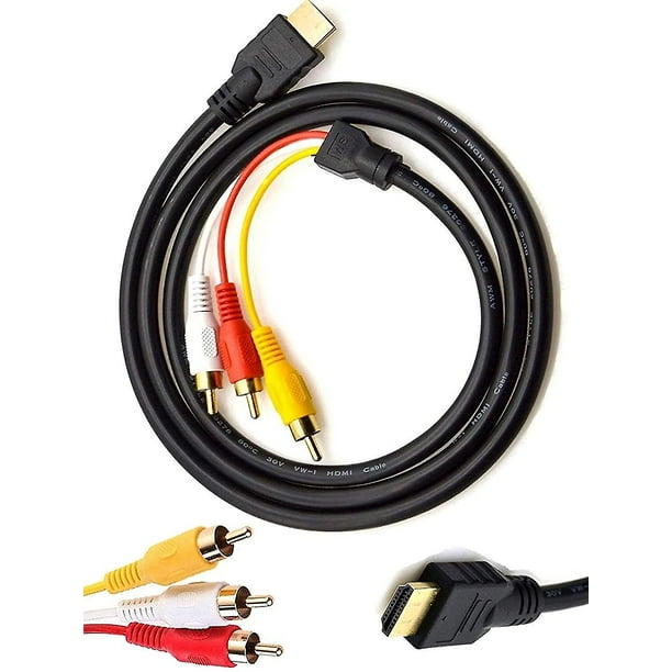 Cable de Audio y Video HDMI A 3 RCA 5 Pies – TJ ELECTRONICA, Electronica  en general