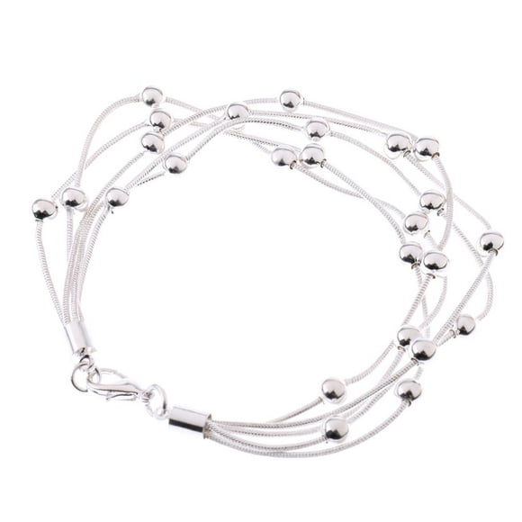 cadena de estilo serpiente niquedo pteado 5 vueltas cuenta brazalete joyería para adultos unisex sunnimix pulsera de cadena fornida