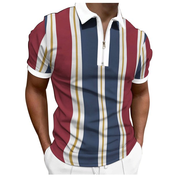 Polo de manga corta para hombre, polo de algodón ajustado, diseño básico,  clásico, casual, ligero, camisetas