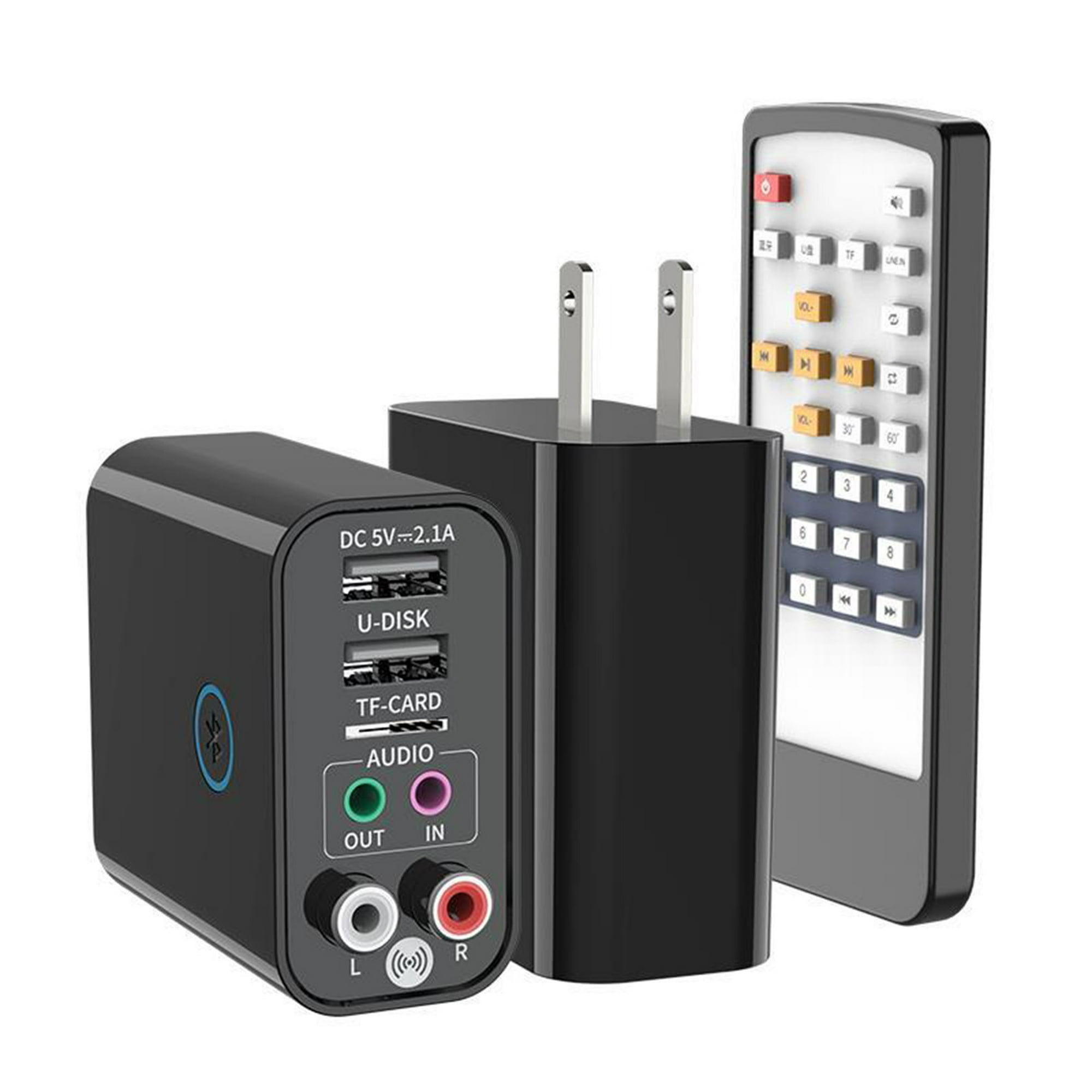 Transmisor Bluetooth Adaptador Emisor Jack - Transmisor Bluetooth 5.1,  Adaptador Jack 3.5 mm de Audio para TV, Coche, Altavoces, Auriculares 2 en  1.