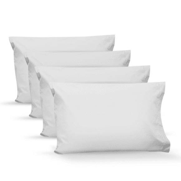 4 fundas de almohada percal 200  estándar  blanco rebeca sábanas 200 4 fundas de almohada percal 200