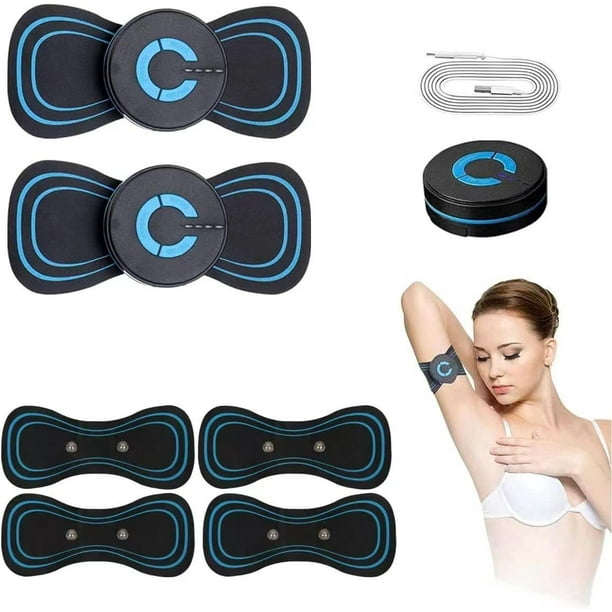 Comprar Mini masajeador eléctrico portátil EMS para cuello, herramienta  para aliviar el dolor de músculos de la espalda y cervicales, cojín  relajante para masaje corporal en hombros y piernas