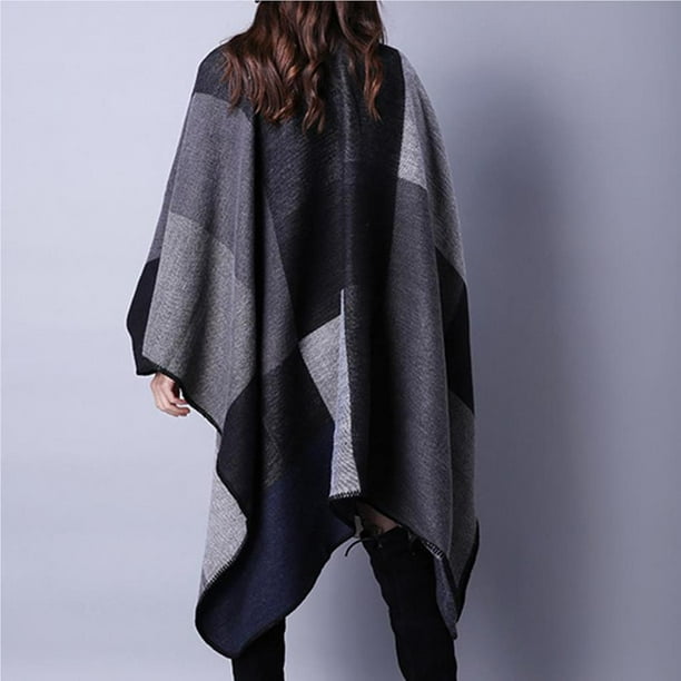 Guardurnaity Ponchos cálidos de invierno a la moda para mujer