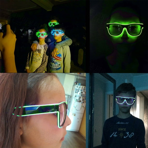 Gafas Led Eye-Friendly El Wire Gafas Led Gafas Rave Llamativas