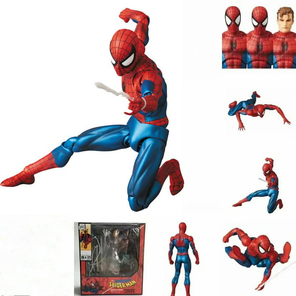 figura de acción de spiderman shfiguarts mafex spider man ps4 iron spider homecoming juguetes fivean unisex