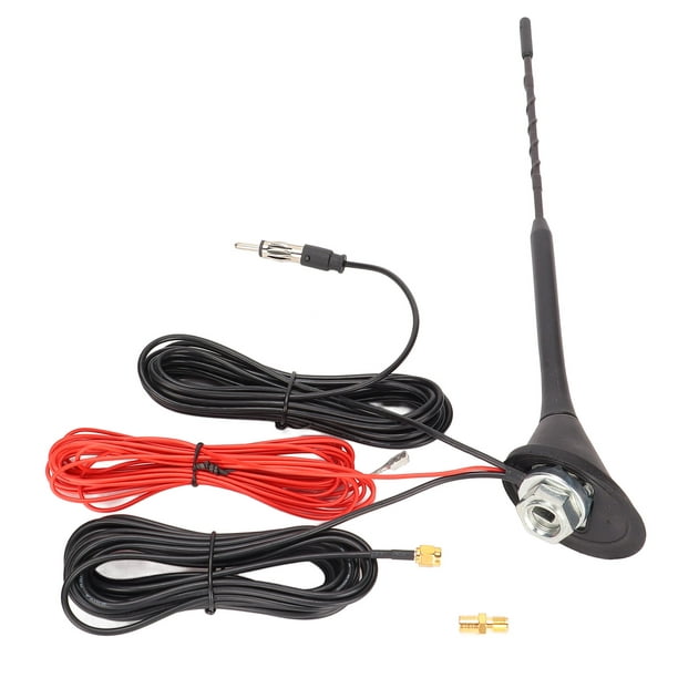 Antena magnética universal para coche Am Fm antena para radio coche hogar  16 pies de largo 75 ohmios con base magnética antena