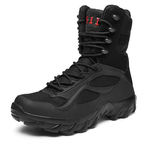 Botas militares de combate para hombre, botines de talla grande 39-46, botas militares para hombre, zapatos de seguridad para el trabajo, botas motocicleta LingWen 8390611067588 | Walmart en línea