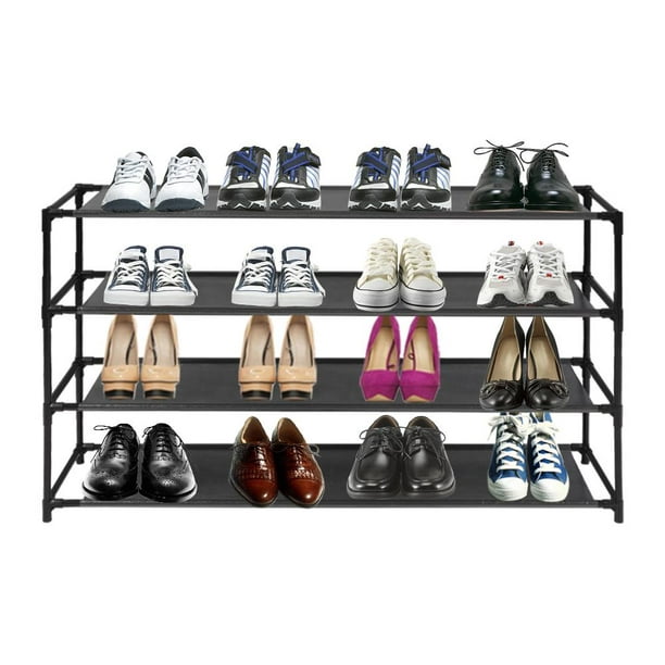 Zapatero para entrada, armario de 8 niveles, organizador de almacenamiento  de zapatos de 21 pares, color blanco