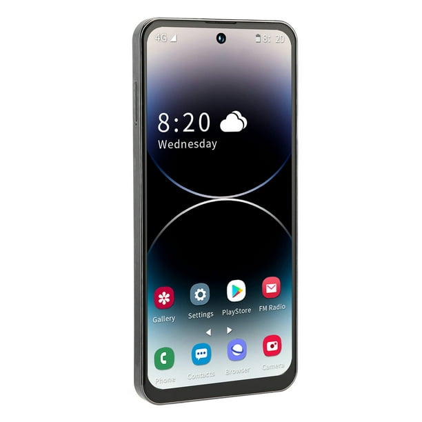  Zunate i14 ProMax 4G Smartphone desbloqueado para Android 12,  teléfono móvil barato de 6.7 pulgadas, 4 GB de RAM 128 GB ROM,  identificación facial, 4000 mAh, cámara de 8 MP y