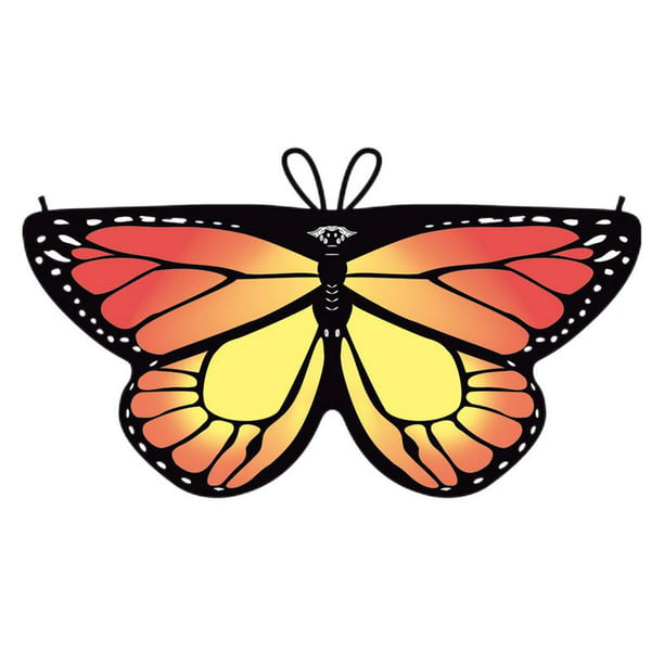 Alas de mariposa para niños y niñas, alas de mariposa, alas de hadas,  disfraz de mariposa, alas de hadas para niñas, disfraz de niño pequeño,  arcoíris/azulCPorcelana Deng Xun unisex