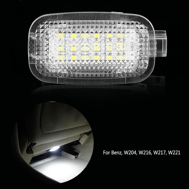 2 luces LED para puerta de cortesía Interior de coche para Mercedes Benz  W204 W212 W221 C SLS GLK CLK SL GL ML