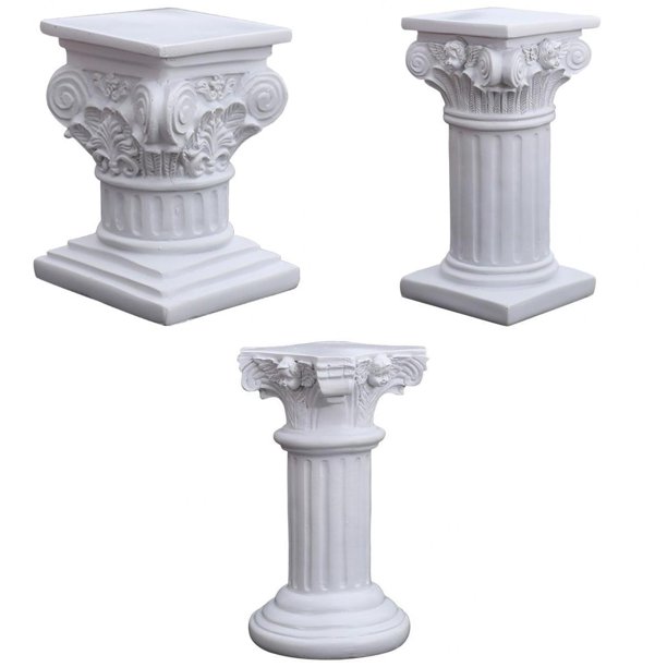 Soporte decorativo y para plantas con pedestal de pilar romano -  México