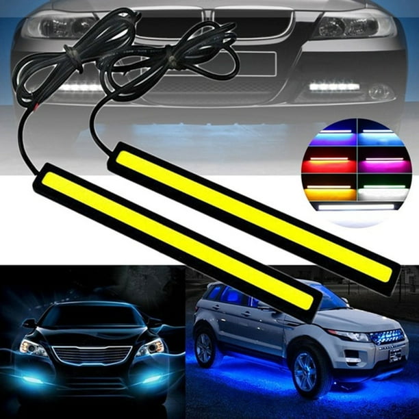 1 piezas Cinta LED para coche, impermeable, luz diurna, dc 12v, cob, señal  de flecha, para coche