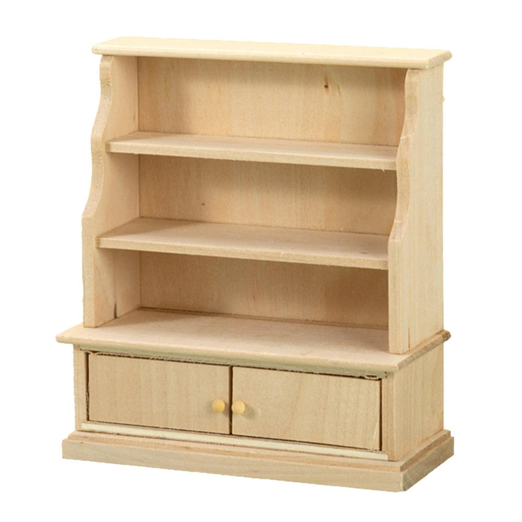 Mini estantería Dollhous para aliviar el estrés, estantería pequeña de  madera para biblioteca, vitrina para aliviar