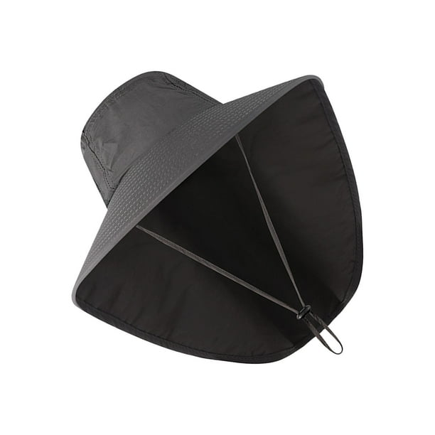 Gorra para el sol Sombrero de pesca Protección Transpirable Visera para  exteriores con cara extraíble Cubierta con solapa para el cuello , negro  shamjiam Sombrero de pesca