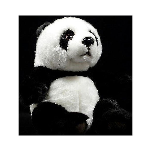 Peluche de Panda gigante simulado para niños, juguete de peluche suave de  21cm, Ailuropoda Melanoleuca, muñeco de Animal realista, regalo de Navidad