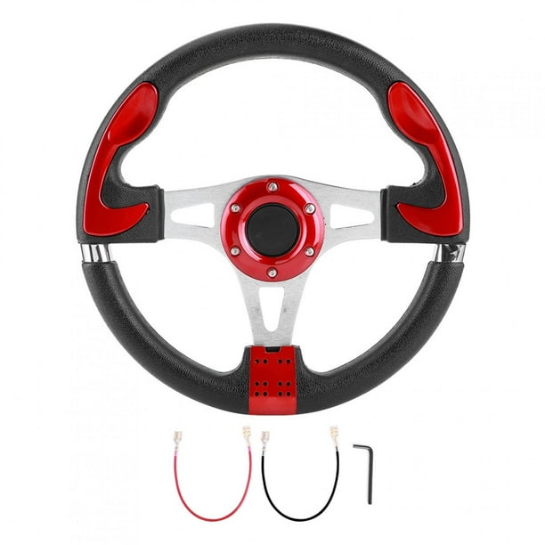 Andux Pomo del volante Coche Volante Booster Universal Car Steering Ball  Manija de dirección Bola QC/ZLQ-01 (rojo)