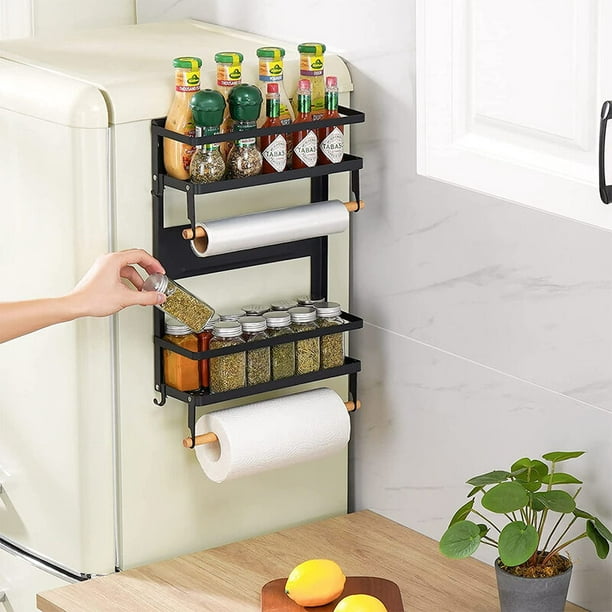 Estante Magnetico Especias Para Refrigerador Organizador Cocina Colgar La  Pared