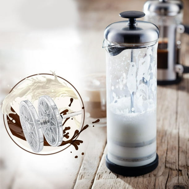 Espumador de leche eléctrico de mano con soporte de acero inoxidable para  máquina de espuma a batería, para café, capuchino, latte, matcha, chocolate