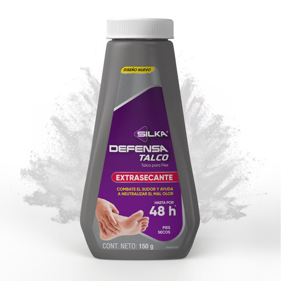 Talco para pies Silkamedic defensa extrasecante 150 g