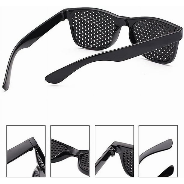 Gafas estenopeicas Gafas Black Hole Gafas de malla con patillas plegables  para entrenar los ojos y relajarse Zhivalor LKX-0633