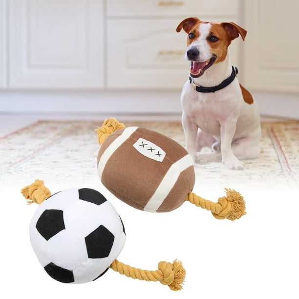 Pelota interactiva para juguetes para perros, juguete para perros de  fútbol, juguete para cachorros de fútbol al aire libre, cuerda de algodón,  juguete para cachorros de fútbol, respuesta rápida