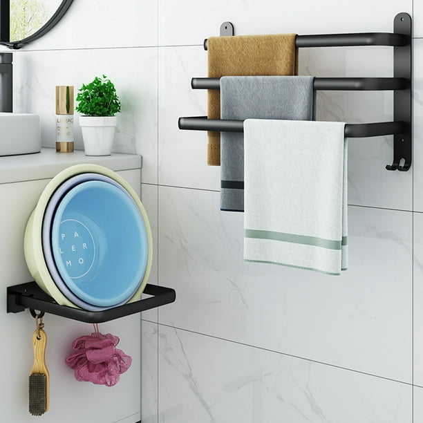Soporte para toallas de baño de 1/2/3 capas, soporte para toallas de mano  de Metal, suministros de cocina para baño