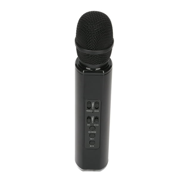 K6 Micrófono inalámbrico Bluetooth Micrófono portátil de mano Máquina de  altavoz para PC SmartphonesNegro