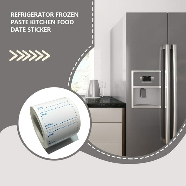 Etiquetas Extraíbles Para Congelador, Refrigerador, Rojo