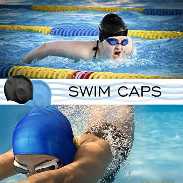 Gorro de natación con protección auditiva 3D - Gorro de natación