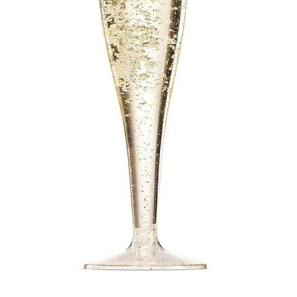 Copas de flautas de champán de 175ML, copas de vino de plástico