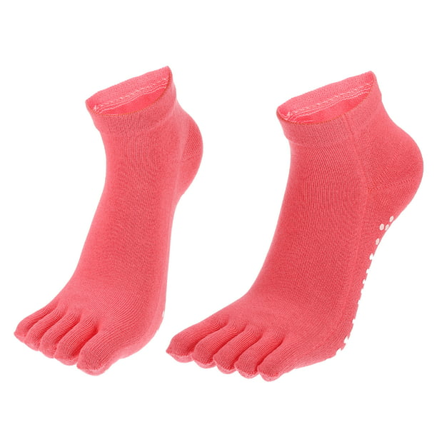 Calcetines de algodón de cinco dedos para mujer, estilo casual, paquete de 4