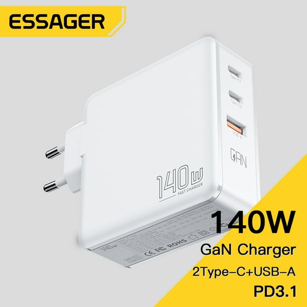 Cargador Usb Tipo C De 20 W Gan Puertos duales portátiles del adaptador de  corriente del cabezal de carga para teléfonos móviles iPhone Huawei  Likrtyny Para estrenar