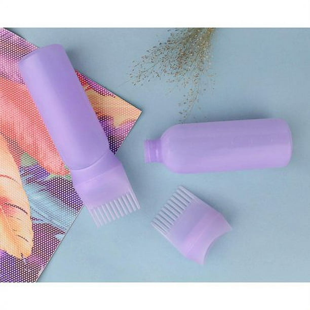 Botella aplicadora de peine de raíz aplicador de aceite para el cabello  paquete de 2 botellas aplicadoras para botellas de tinte para el cabello –  Yaxa Store