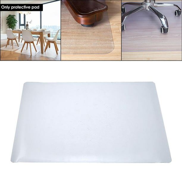 Protector de suelo de PVC transparente para silla de oficina en alfombra,  silla de juego/sillas de salón, protector de alfombra de vinilo de  plástico