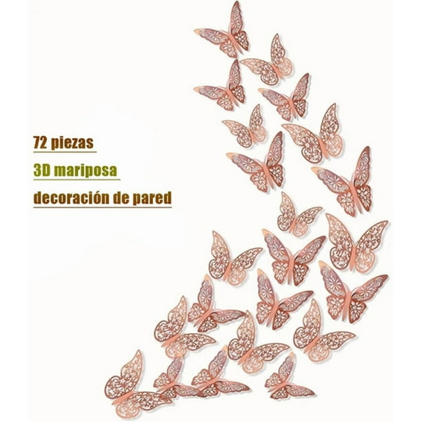 mariposas decorativas de pared 72 piezas 3d decoracion para casa