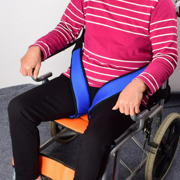 Arnés para silla de ruedas Restricción Cinturón de regazo de seguridad  transpirables para pacientes no Lado inferior shamjiam Cinturón de  seguridad para silla de ruedas