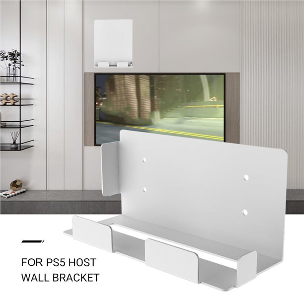 Soporte de pared para consola Ps5 Soporte universal montado en la pared  Soporte de almacenamiento para consola de juegos P5 Consola universal Ps5  (hy)