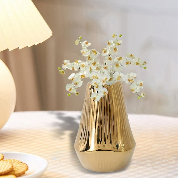 Jarrones de flores secas para decoración de sala de estar, jarrones  nórdicos de lujo estéticos de