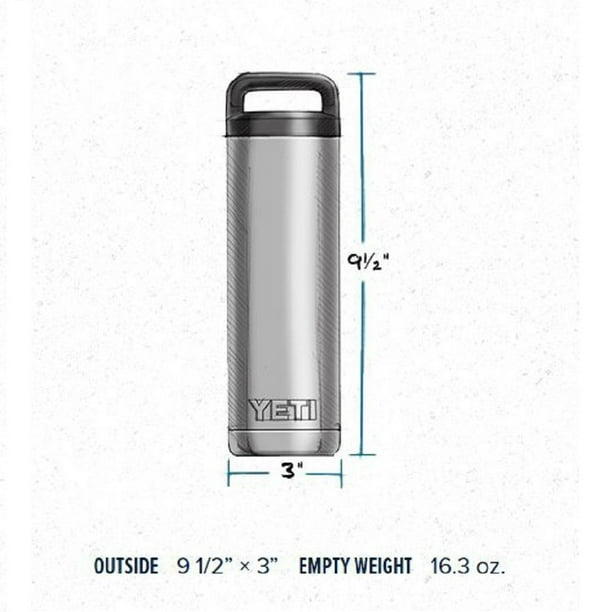 Vaso Termo Edición Limitada Yeti Rambler Acero Inoxidable 20 oz Plata  Silver