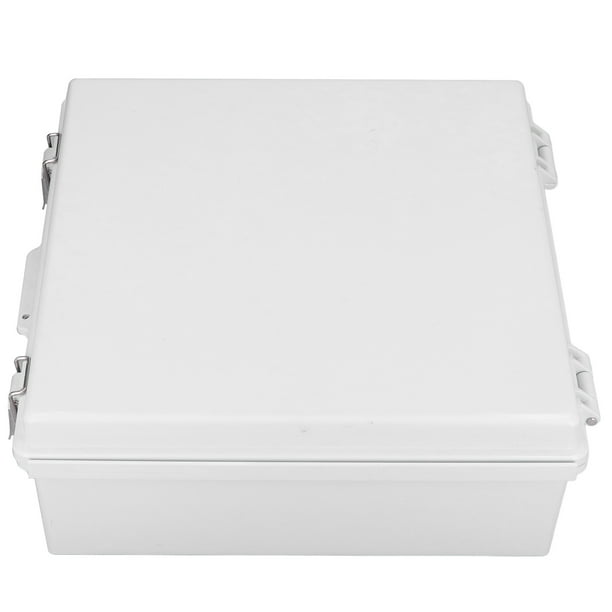 Caja eléctrica, caja de conexiones impermeable de PVC, caja de proyectos  eléctricos para cajas de control, color blanco, 3.3 x 3.2 x 2.2 pulgadas