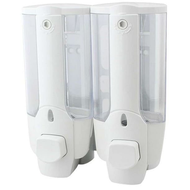Dispensador de jabón líquido de doble cabeza individual, baño de pared,  desinfectante de manos para Inevent JJ14814-05B