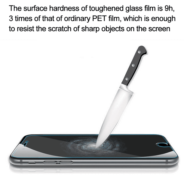 Película protectora en cristal templado para iPhone 8, 7, 6s, 6