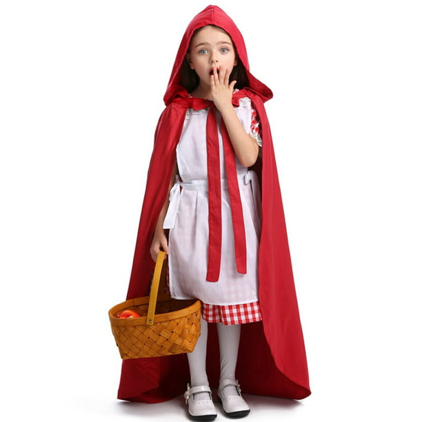  Disfraz de Caperucita Roja para mujer, disfraz de fiesta de  maquillaje, capa de disfraz de Halloween : Ropa, Zapatos y Joyería