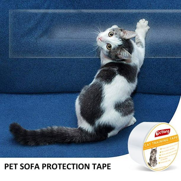 Protector de muebles para gatos, cinta antiarañazos, Rollo, prevención de  arañazos para sofá, pegatina transparente, productos prácticos para mascotas