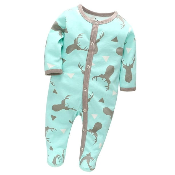 Lindo bebé recién nacido mameluco impreso niñas mono trajes L ciervos Zulema Mameluco infantil recién nacido Unisex | Walmart en línea