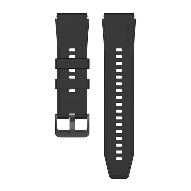 Kuymtek Correa de repuesto de correa de silicona para correa de reloj  Huawei Watch GT 2 Pro (negro)