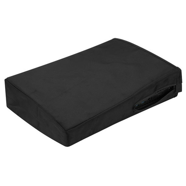 Kuymtek Funda a prueba de polvo para protector de consola PS5 (tela Oxford  vertical negra)